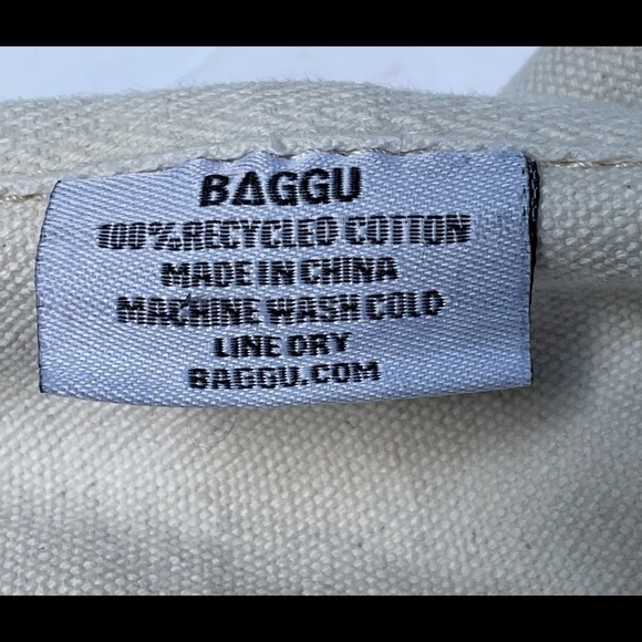 DENIM BMI blue & white stripe double handle tote. - Picture 4 of 10